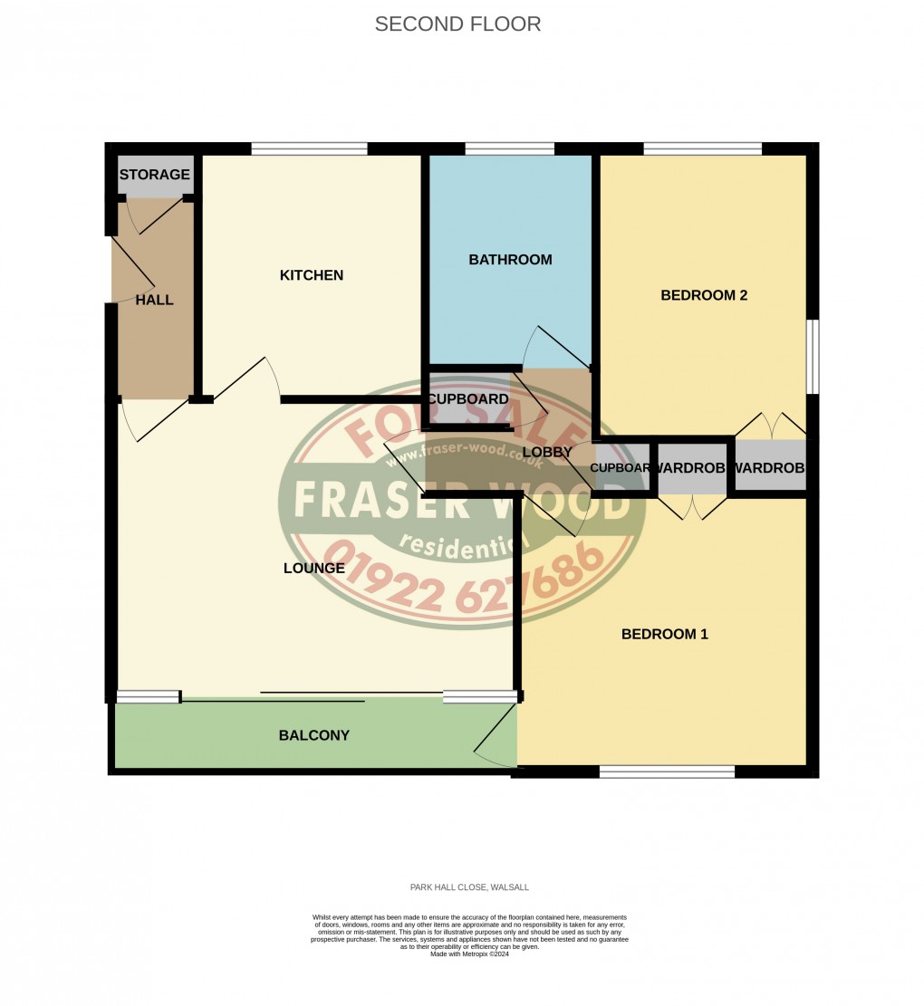 Floorplan for Park Hall Close, Walsall, West Midlands