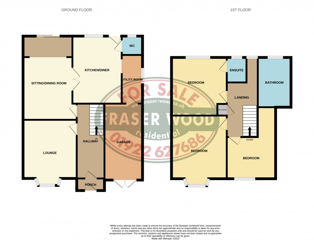 Floorplan for Hobart Drive, Walsall, West Midlands