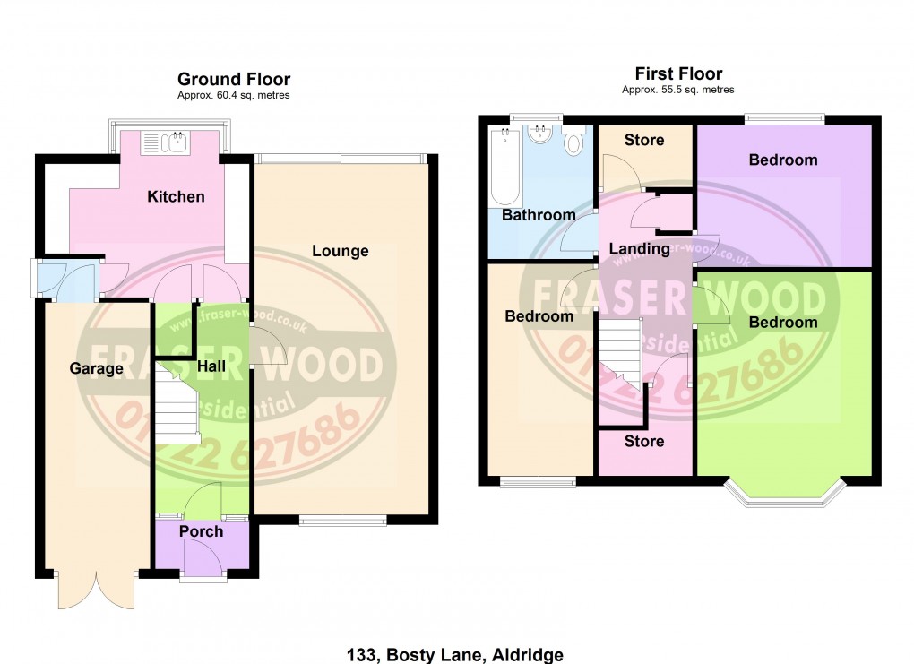 Floorplan for Aldridge, Walsall, West Midlands