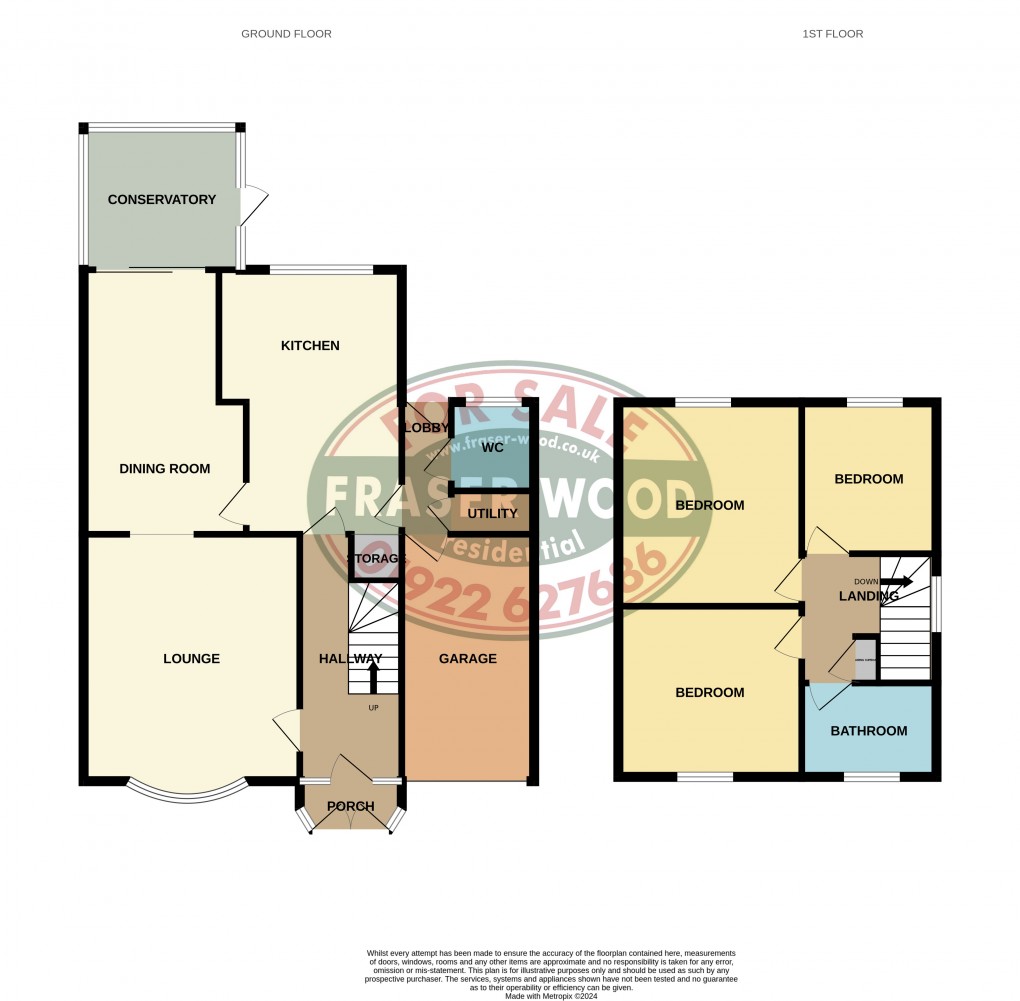 Floorplan for Bloxwich, Walsall, West Midlands