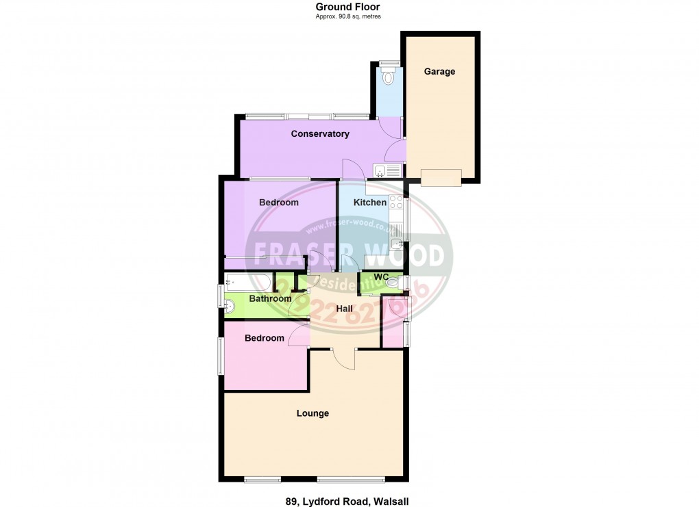 Floorplan for Bloxwich, Walsall, West Midlands