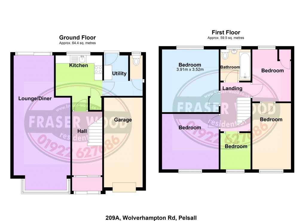 Floorplan for Pelsall, Walsall, West Midlands