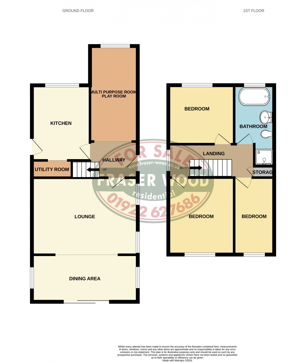 Floorplan for Streetly, Sutton Coldfield, West Midlands