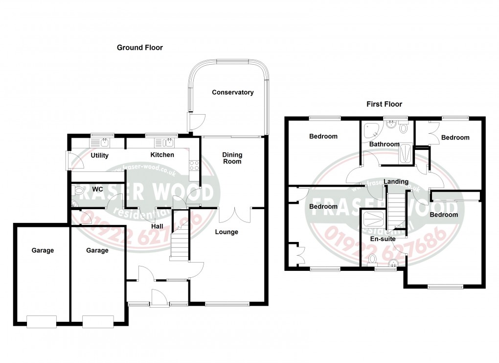 Floorplan for Essington, Wolverhampton, Staffordshire