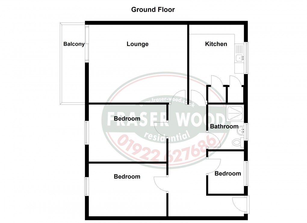 Floorplan for Birmingham Road, Walsall, West Midlands