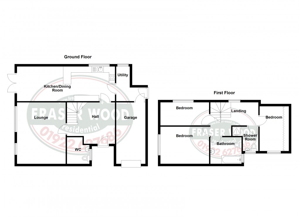 Floorplan for Glenelg Mews, Walsall, West Midlands