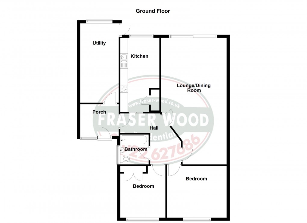 Floorplan for Bloxwich, Walsall, West Midlands