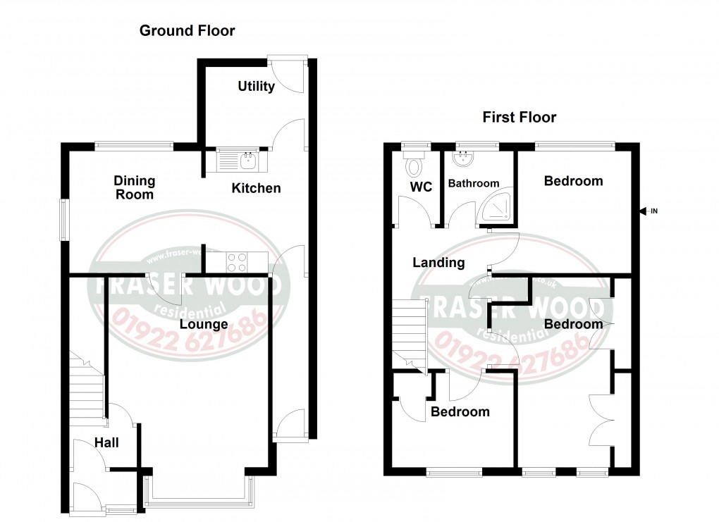 Floorplan for Dudley Fields, Walsall, West Midlands