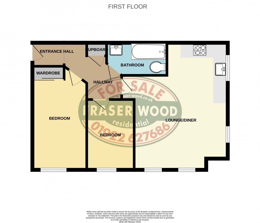 Floorplan for The Courtyard, Willenhall, West Midlands