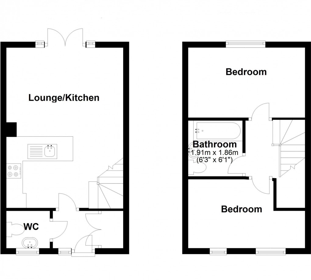 Floorplan for Yorkshire Grove, Walsall, West Midlands