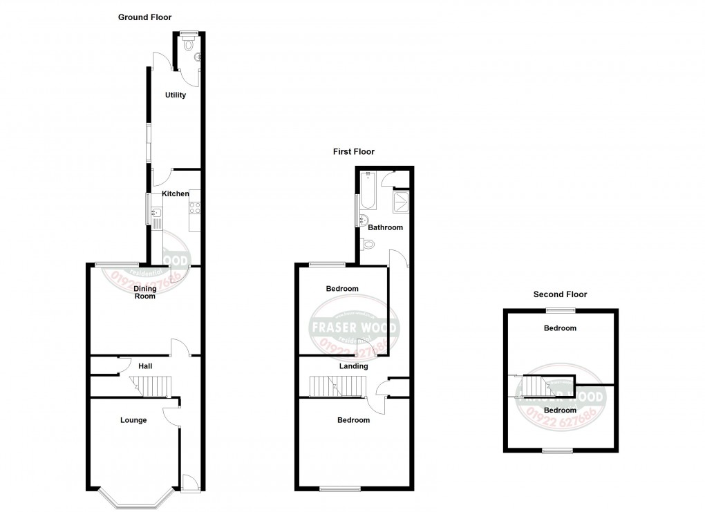 Floorplan for Highgate Road, Walsall, West Midlands