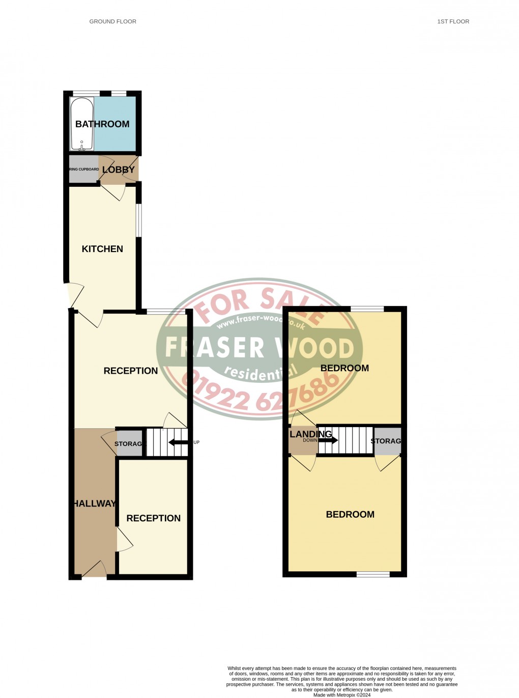 Floorplan for Hart Street, Walsall, West Midlands