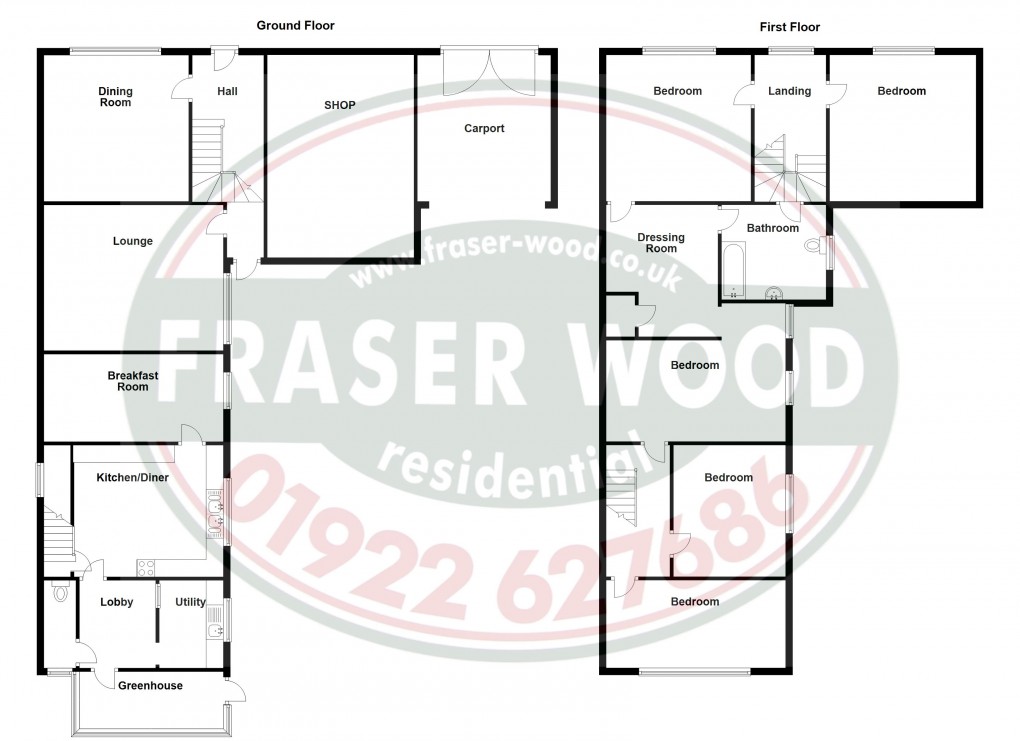 Floorplan for Lichfield Street, Walsall, West Midlands