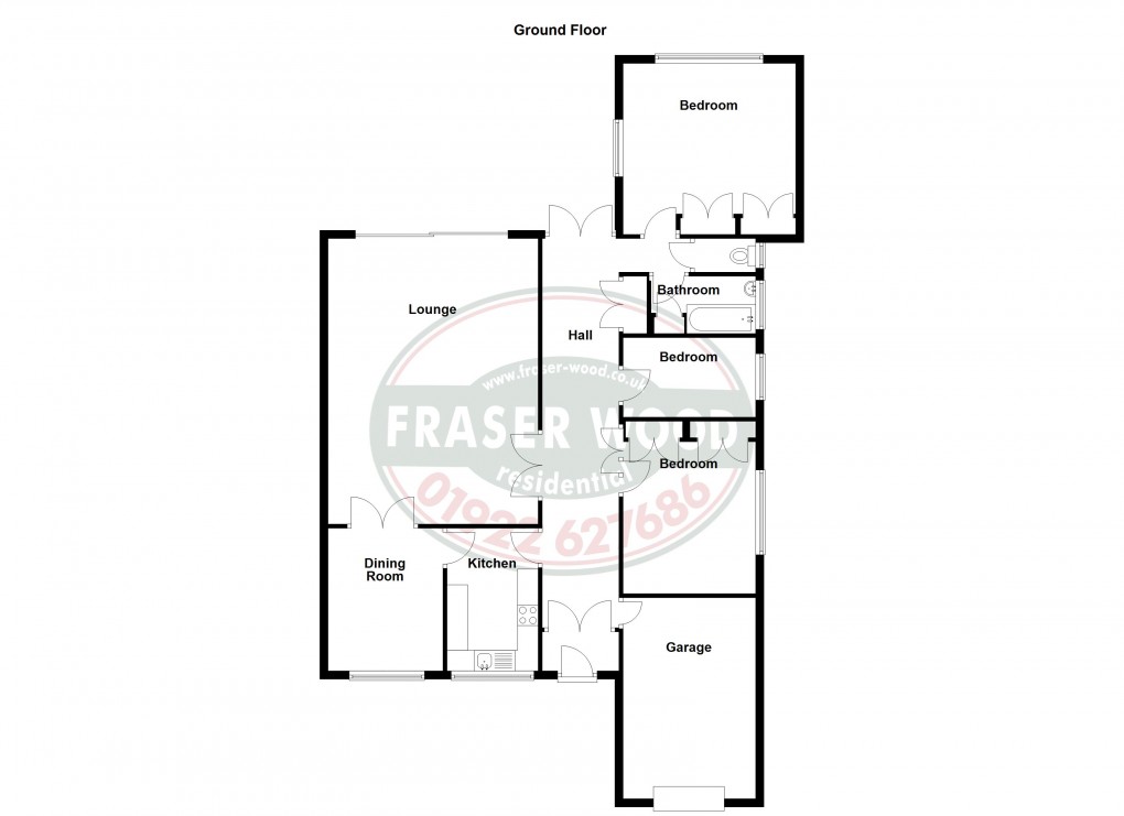 Floorplan for Lake Close, Walsall, West Midlands