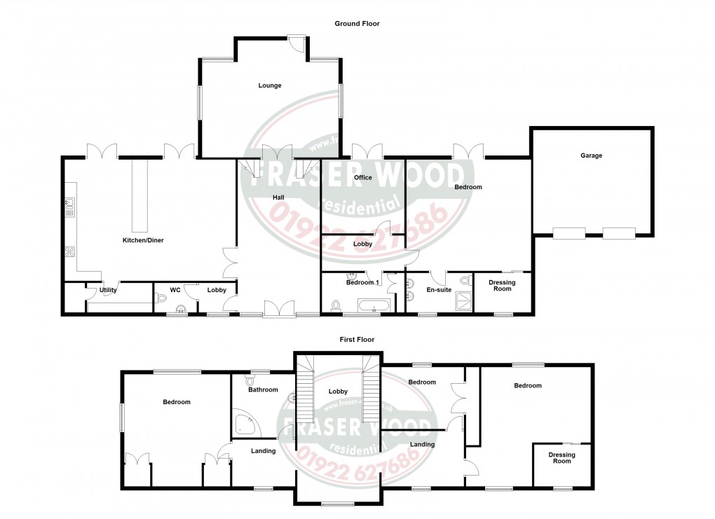 Floorplan for Bloxwich, Walsall, West Midlands