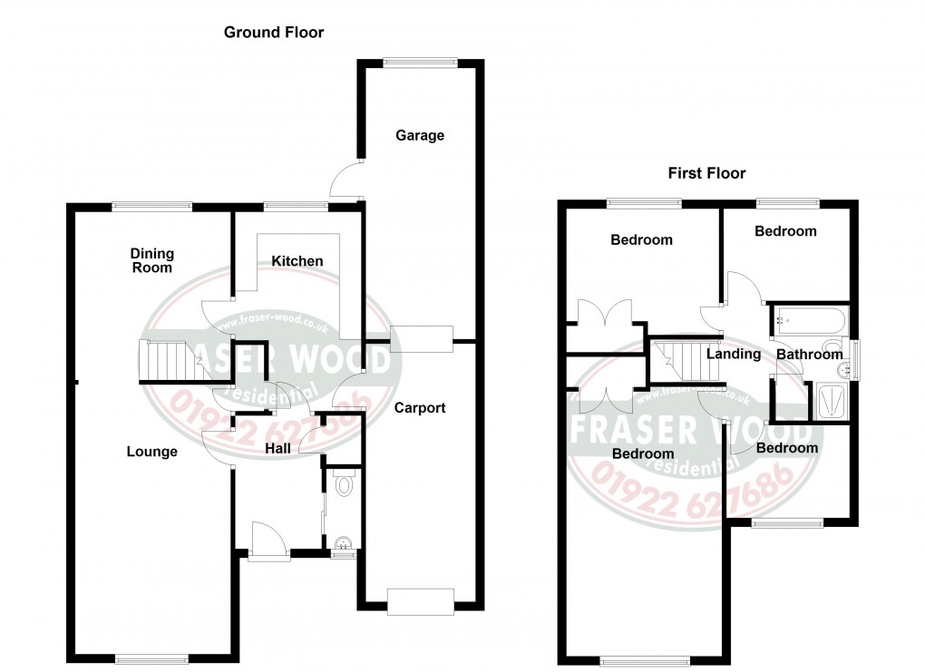 Floorplan for Essington, Wolverhampton, West Midlands