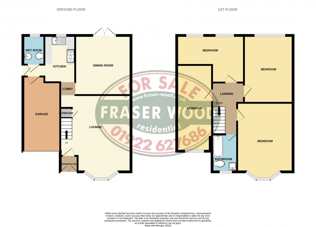 Floorplan for Charlemont Avenue, West Bromwich, West Midlands