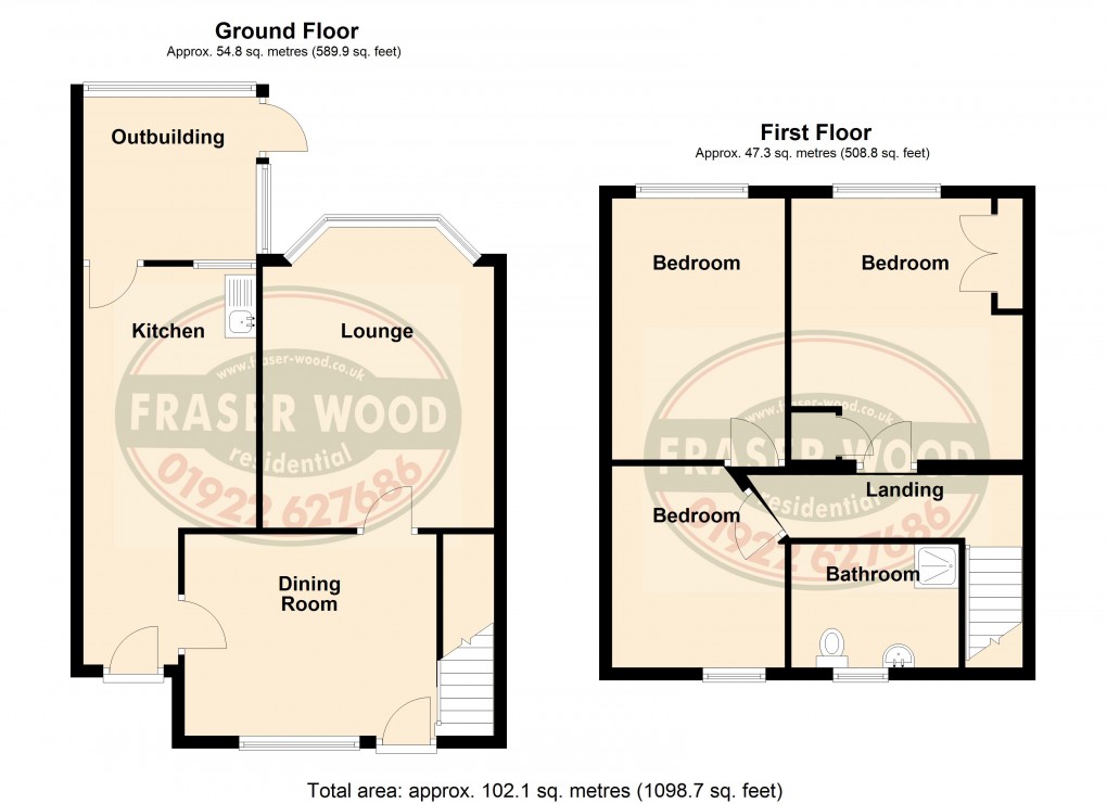 Floorplan for Beechdale Estate, Walsall, West Midlands