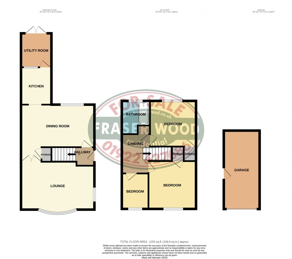 Floorplan for Birch Tree Hollow, Willenhall, West Midlands