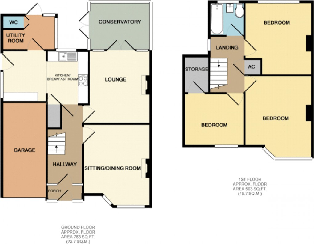 Floorplan for Canberra Road, Walsall, West Midlands